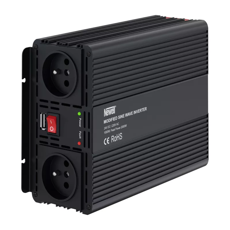 Newell menič napätia s modifikovanou sínusovou vlnou - 24 V / 230 V, 1000 W