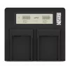 Newell dvojkanálová nabíjačka batérií DC-LCD pre Panasonic VW-VBD29/VBD58/VBD78