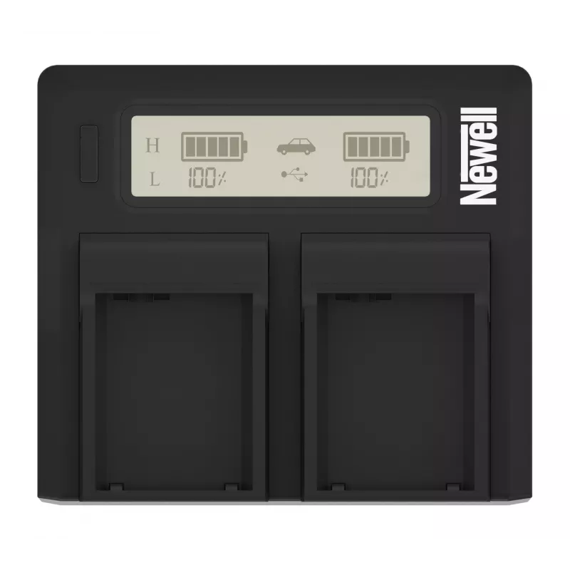 Newell dvojkanálová nabíjačka batérií DC-LCD pre Panasonic VW-VBD29/VBD58/VBD78
