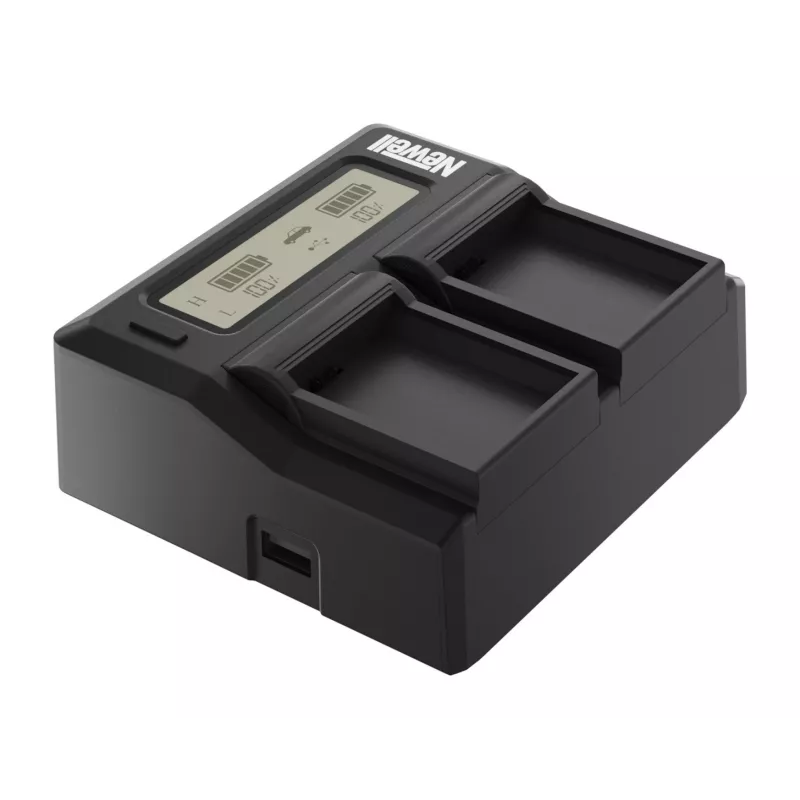 Newell dvojkanálová nabíjačka batérií DC-LCD pre Panasonic VW-VBD29/VBD58/VBD78