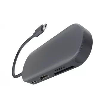 HUB NEWELL 7 in 1 USB-C hub - grafit