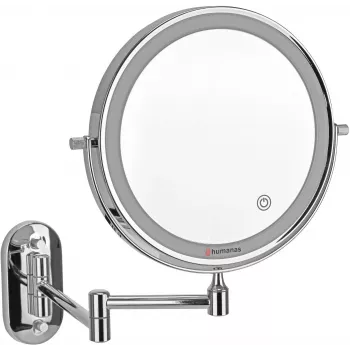 LED zrkadlo Humanas HS-BM01, strieborné