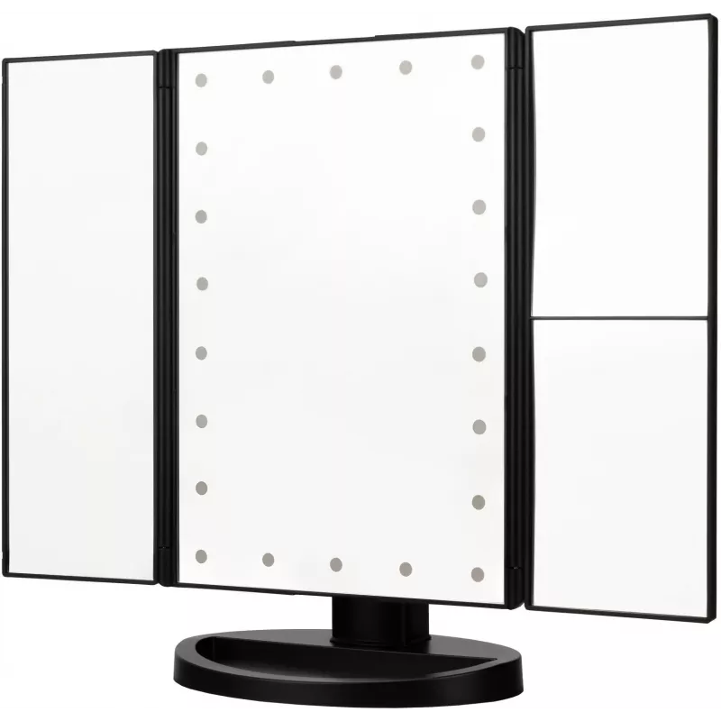 LED make-up zrkadlo Humanas HS-ML04, čierne