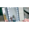 LED make-up zrkadlo Humanas HS-ML04, čierne