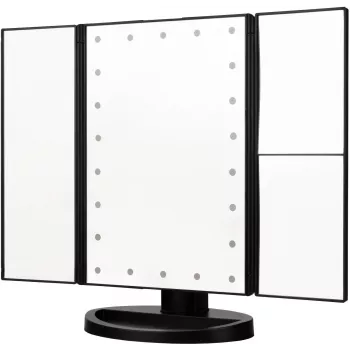 LED make-up zrkadlo Humanas HS-ML04, čierne
