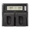 Newell DC-LCD dvojkanálová nabíjačka pre batérie Panasonic DMW-BLK22