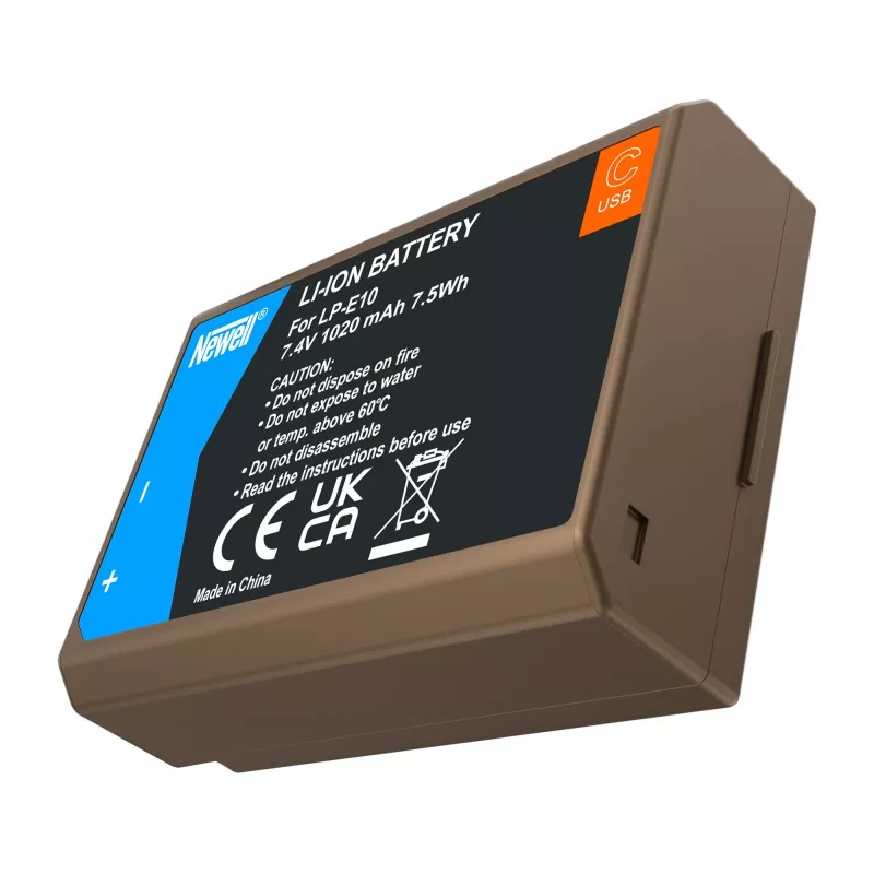 Newell náhradná batéria LP-E10 USB-C pre Canon