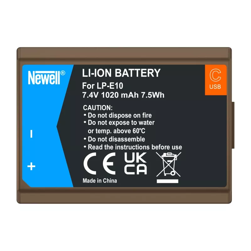 Newell náhradná batéria LP-E10 USB-C pre Canon
