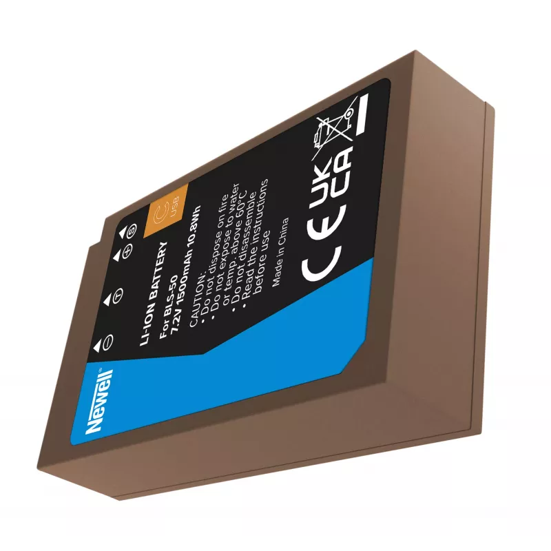 Newell náhradná batéria BLS-50 s USB-C pre Olympus