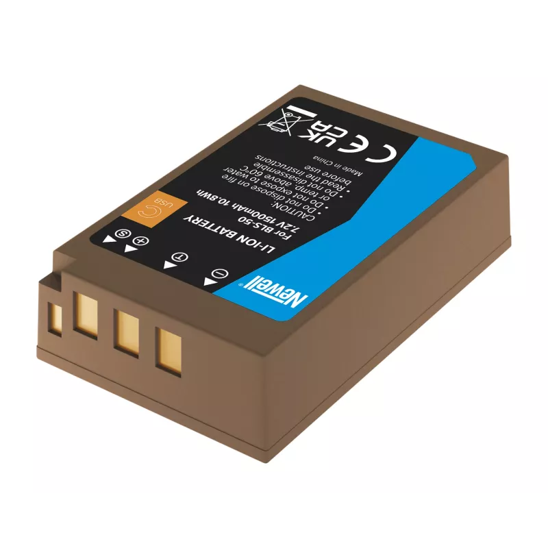 Newell náhradná batéria BLS-50 s USB-C pre Olympus