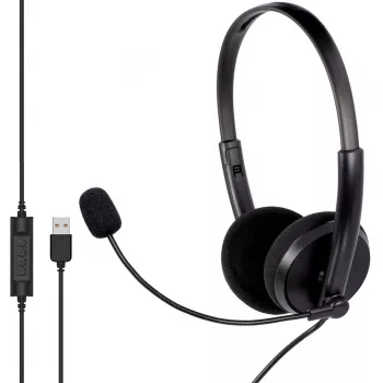 MOZOS MTX1091ECO káblový náhlavný set s mikrofónom USB-A