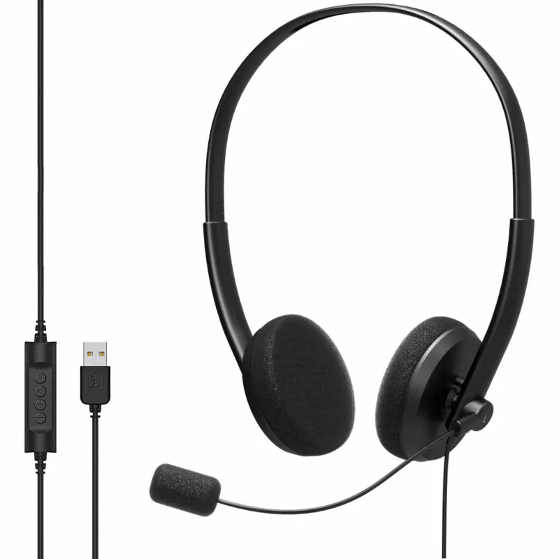 MOZOS MTX1091ECO káblový náhlavný set s mikrofónom USB-A