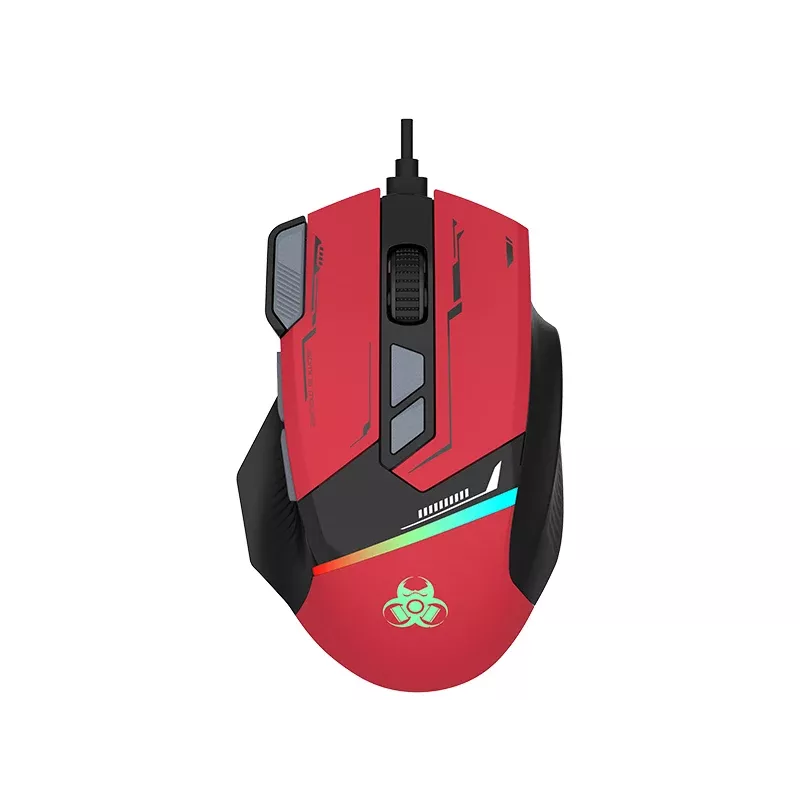 Tracer GameZone Spectra RGB káblová herná myš, 7200 DPI, červená (TRAMYS47839)