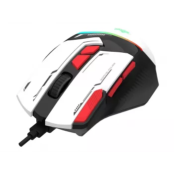 Tracer GameZone Spectra RGB káblová herná myš, 7200 DPI, biela (TRAMYS47840)