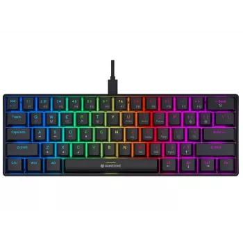 Tracer GameZone Claws 61 káblová mechanická herná klávesnica, 60% rozloženie, Outemu Blue spínače, RGB podsvietenie, čierna