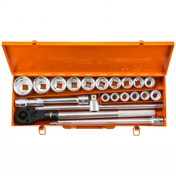 NEO TOOLS nástrčné hlavice 3/4 inch, 21-dielna