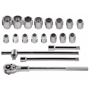 NEO TOOLS nástrčné hlavice 3/4 inch, 21-dielna