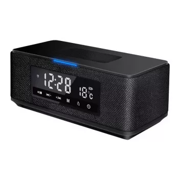 Platinet PMGQ15B - 10W bezdrôtový prenosný stereo reproduktor - čierny - LCD displej