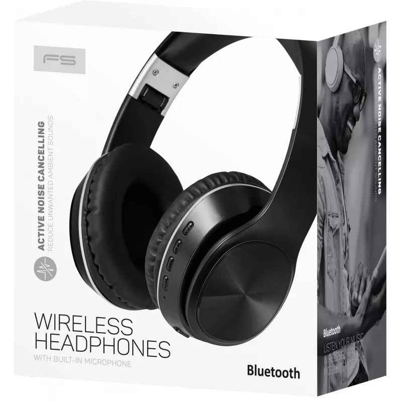 Omega Freestyle FH0925 bezdrôtový Bluetooth headset s aktívnym potlačením hluku, čierny (44903)