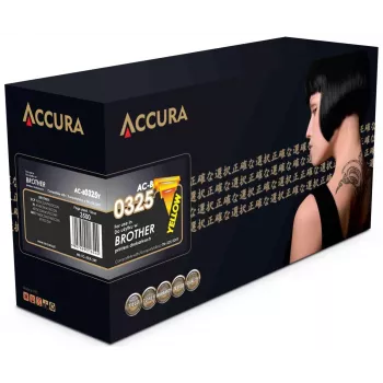 Accura Brother toner (TN-325/320Y) náhradný žltý kompatibilná laserová tonerová kazeta s vysokou výťažnosťou 3500 strán