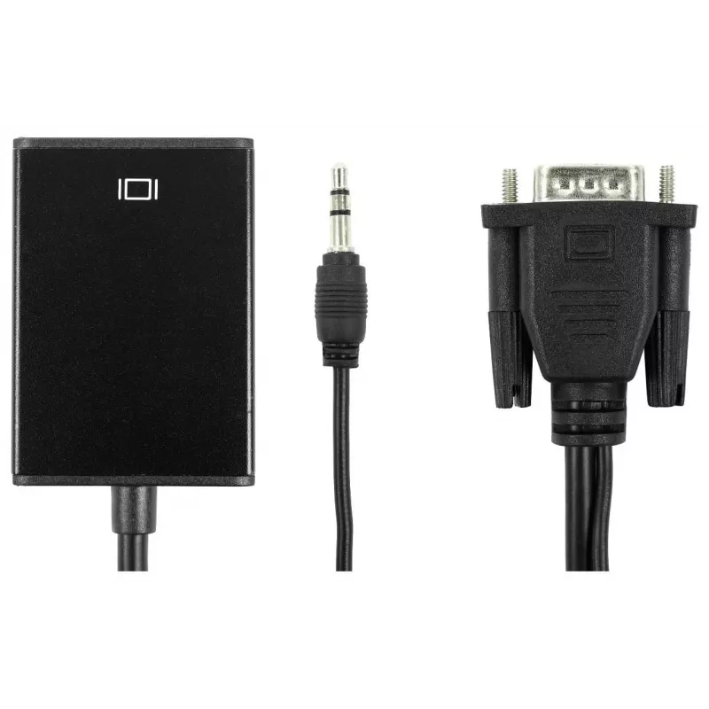 Accura VGA + minijack na HDMI 0,2 m video- a audio-konvertor