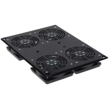 DELTA OPTICAL A19-4W 19 palcov 1U ventilátorový panel pre rack skriňu, 4x120mm, 230V AC, čierny