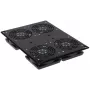 DELTA OPTICAL A19-4W 19 palcov 1U ventilátorový panel pre rack skriňu, 4x120mm, 230V AC, čierny