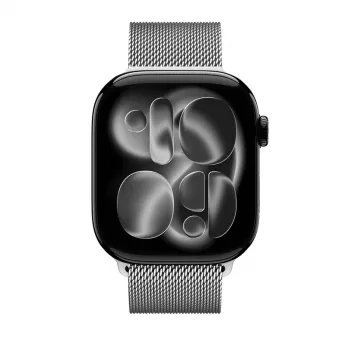 Crong Milano Steel Nerezový Milanese Loop náramok pre Apple Watch 38/40/41/42 mm (strieborný)