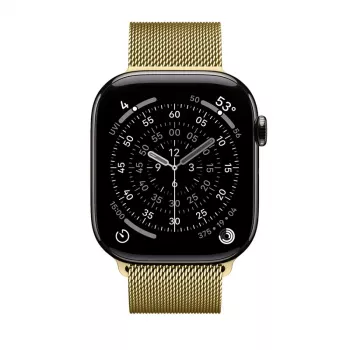 Crong Milano Steel - Nerezový náramok pre Apple Watch 42/44/45/49 mm (zlatý)