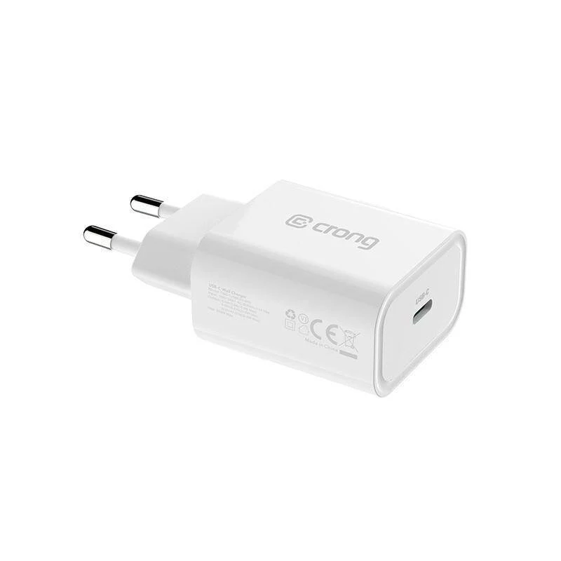 Crong USB-C Cestná nabíjačka 20W Power Delivery biela