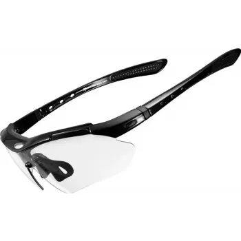 ROCKBROS fotochromatické cyklistické okuliare UV400 TR90 rám - čierne