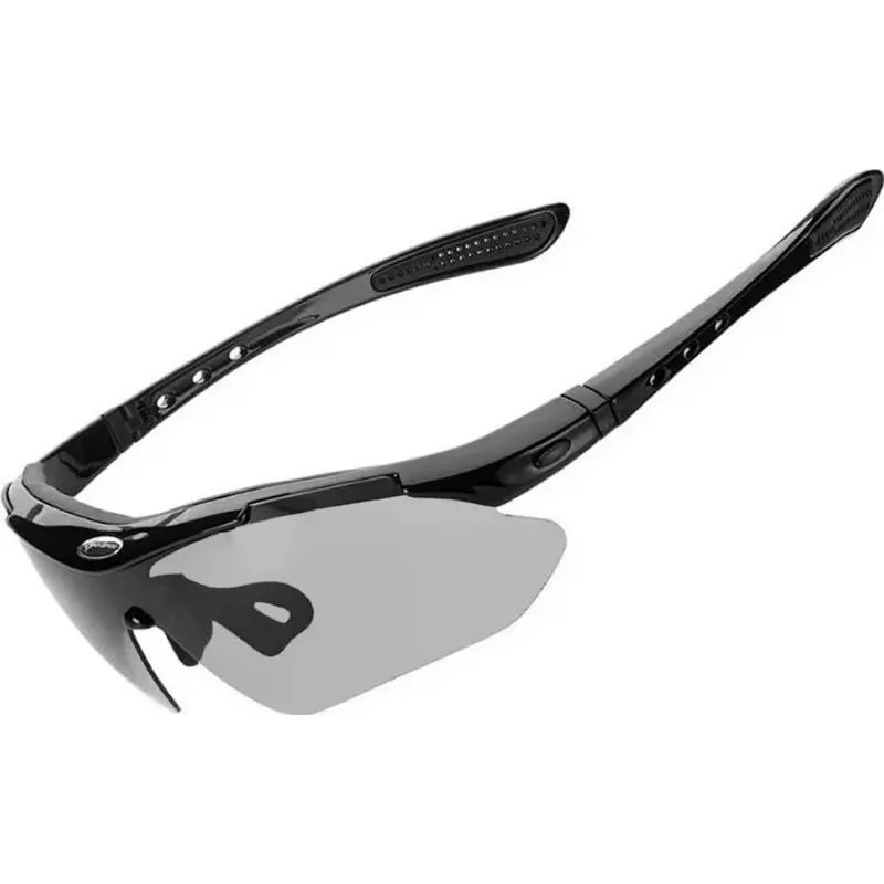 ROCKBROS fotochromatické cyklistické okuliare UV400 TR90 rám - čierne