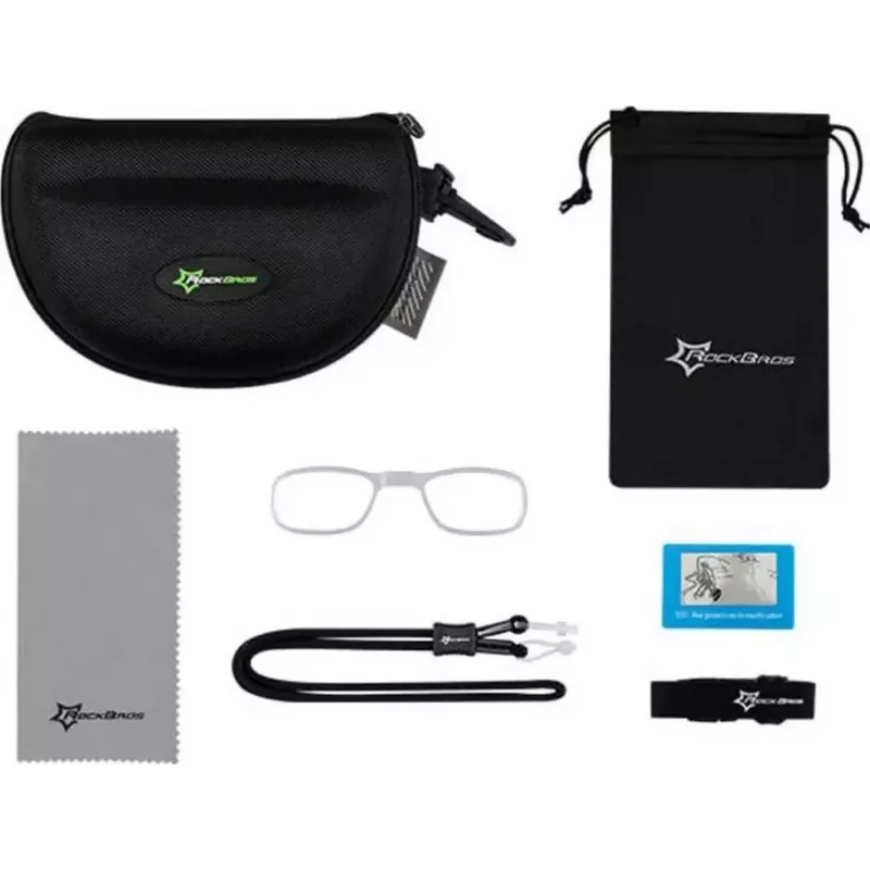 ROCKBROS fotochromatické cyklistické okuliare UV400 TR90 rám - čierne