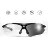 ROCKBROS fotochromatické cyklistické okuliare UV400 TR90 rám - čierne