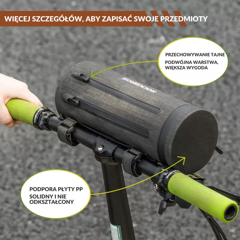 ROCKBROS AS-051 vodoodolná cyklistická taška na riadidlá - čierna