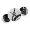 Rockbros RKS507-1BK kombinovaný káblový zámok 1,8 m čierny