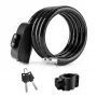 ROCKBROS cyklistický káblový zámok RKS515-BK 1,1 m čierny