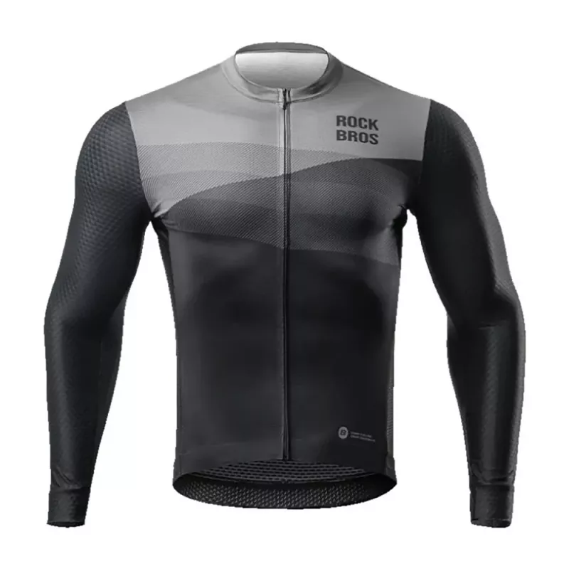 ROCKBROS cyklistický dres dlhý rukáv jar/leto XXL čierny