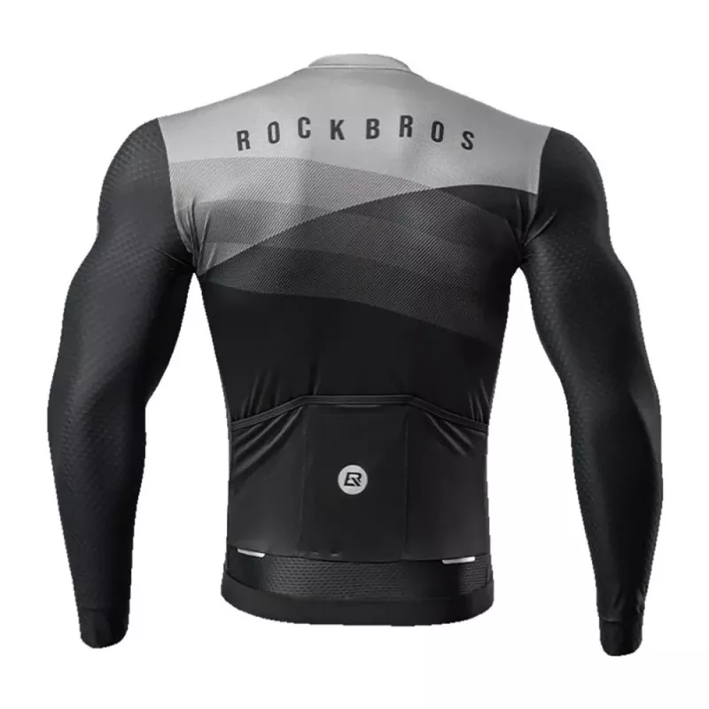 ROCKBROS cyklistický dres dlhý rukáv jar/leto XXL čierny