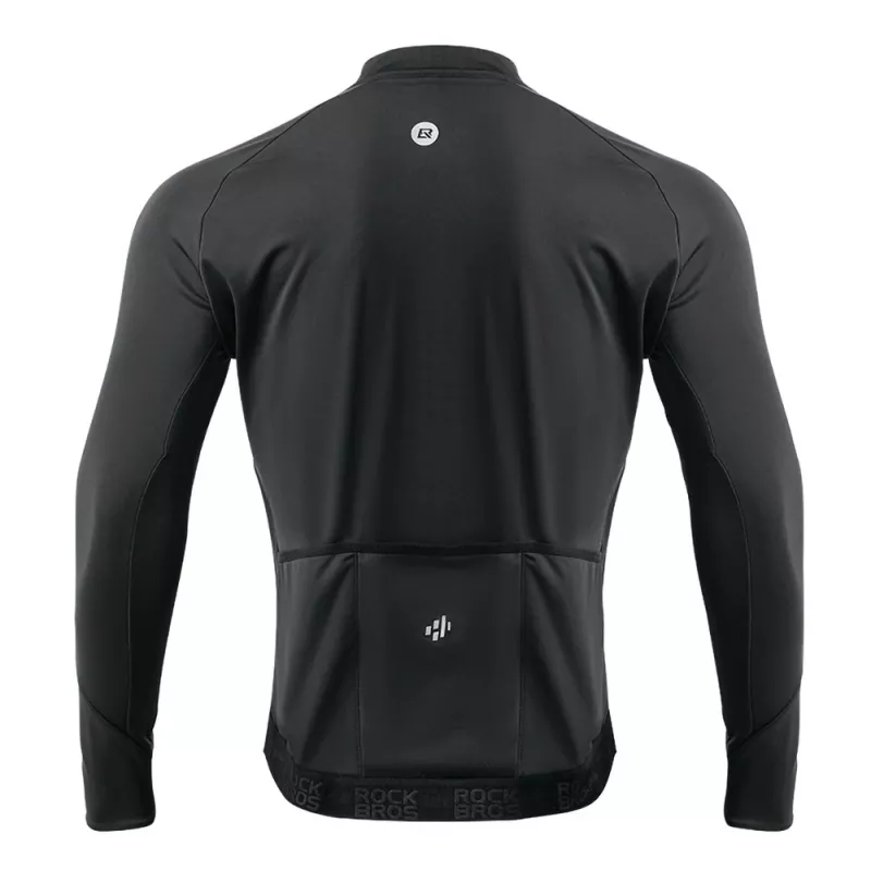 ROCKBROS Cyklistická bunda jeseň/zima dlhý rukáv M - čierna