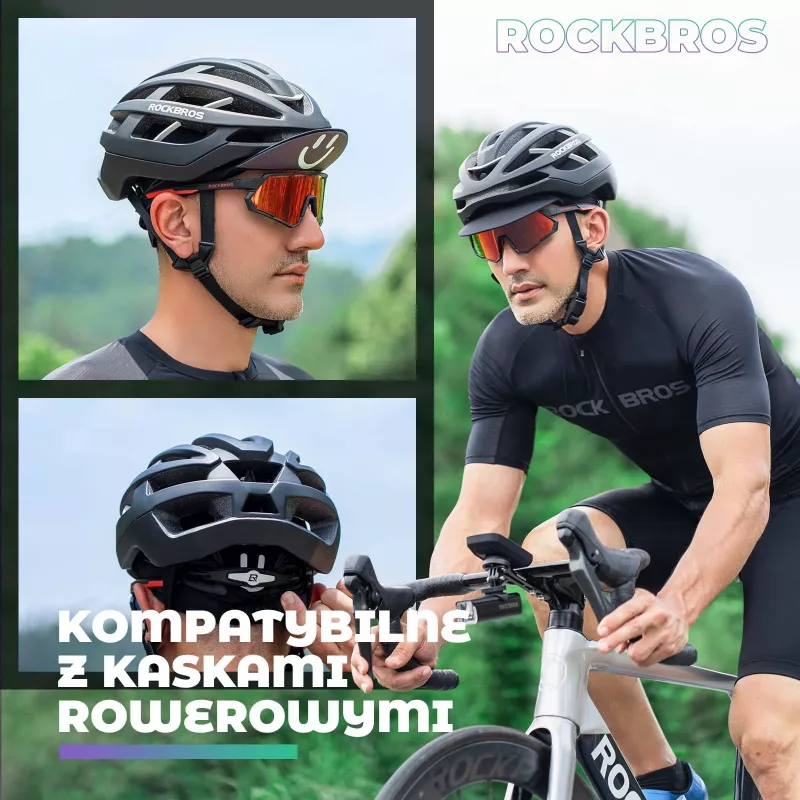 ROCKBROS Cyklistická čiapka so šiltom 18230005001 - čierna