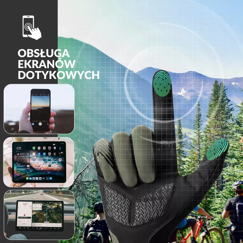 ROCKBROS Cyklistické rukavice bez prstov veľkosť L zeleno-čierne