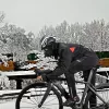 ROCKBROS YPW021 vetruodolná cyklistická bunda, čierna, veľkosť XL