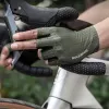ROCKBROS priedušné cyklistické rukavice s krátkymi prstami, veľkosť M, zelené