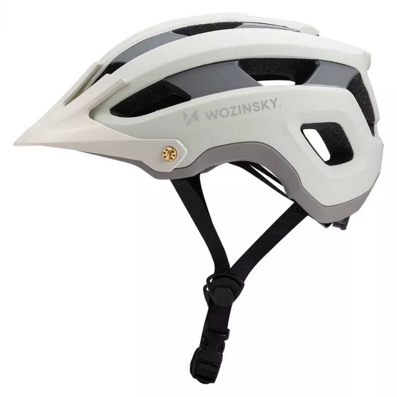 WOZINSKY MTB prilba s odnímateľným štítom, ľahká, 57-62 cm - pastelovo zelená