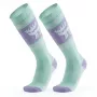 Qunature lyžiarske ponožky 037202 veľkosť 43-48 (L/XL) fialovo-zelená