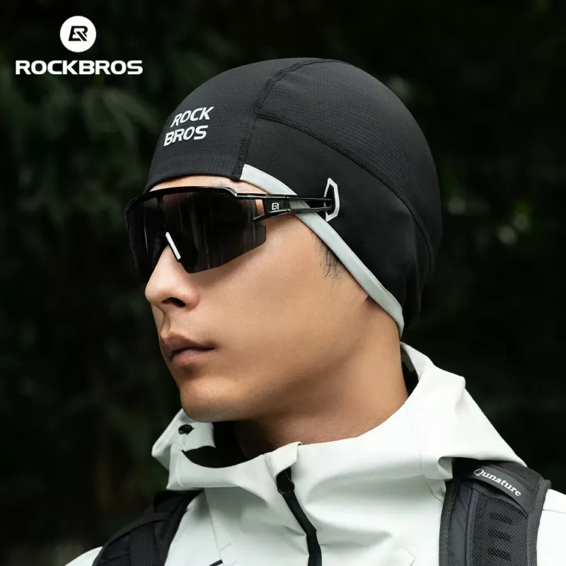 ROCKBROS M016 zimná neprefúkavá cyklistická čiapka čierna 54-61 cm