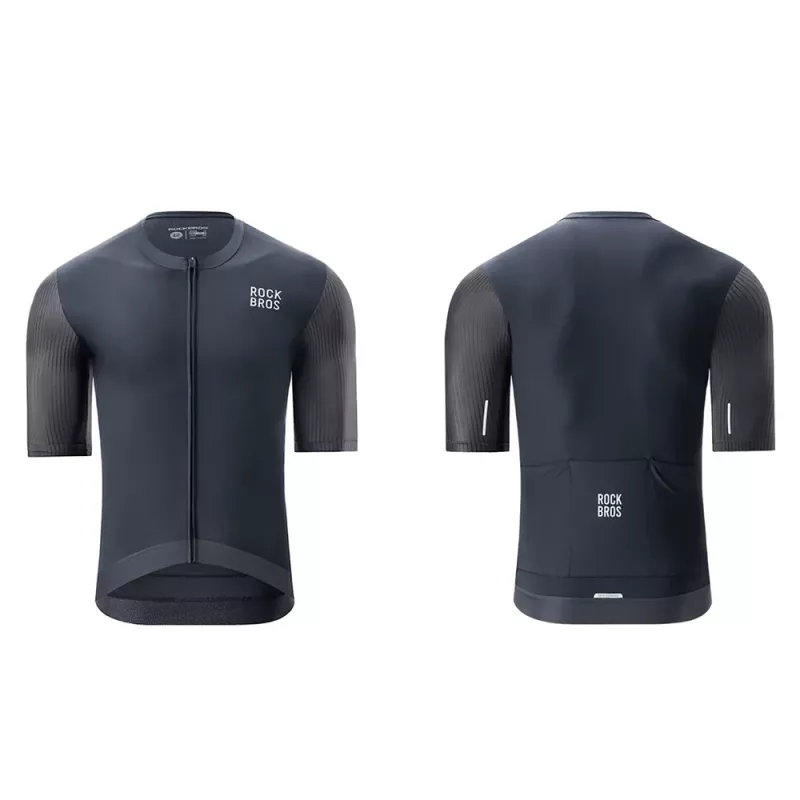 ROCKBROS cyklistický dres 15200025 krátky rukáv veľkosť XXL - čierna