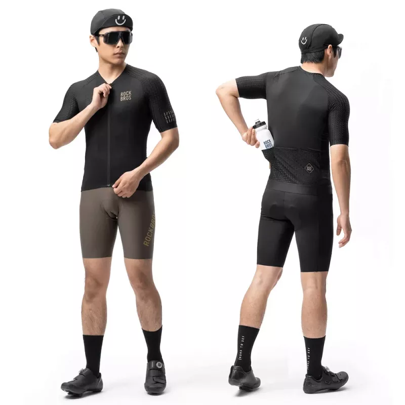 ROCKBROS YDDX011 Diamond cyklistický dres krátky rukáv veľkosť S čierna