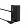 Wozinsky 240W GaN QC3 nabíjacia stanica - čierna